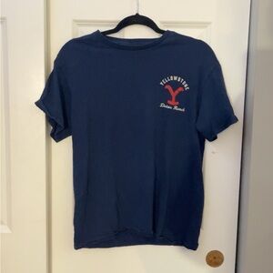Yellowstone Dutton Ranch Navy Blue T-Shirt